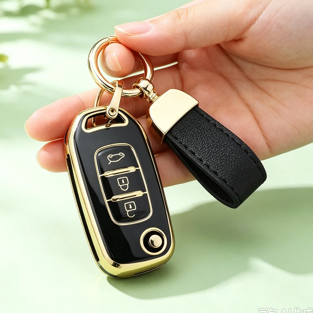 For Renault Kadjar Clio 5 Captur Arkana Sandero Stepway Logan Twingo Kwid 2023 Trafic Clio TPU Key Case Car Key Cover