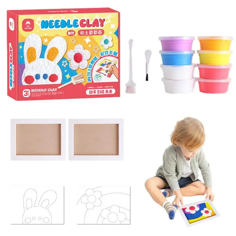 Poke pittura Kit Poke pittura giocattoli da colorare per bambini giocattolo educativo apprendimento prescolare disegno giocattolo regalo di compleanno attività fai da te