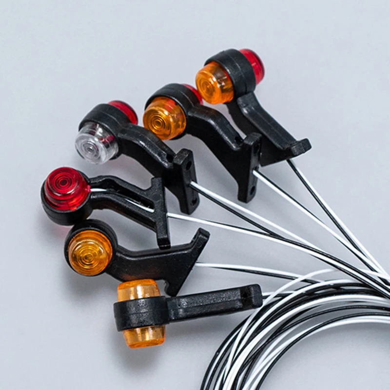 

RC Truck Side Lights Two-color Position Lights for 1/14 Tamiya SCANIA 770S R620 VOLVO BENZ Arocs MAN TGX Car Accessories