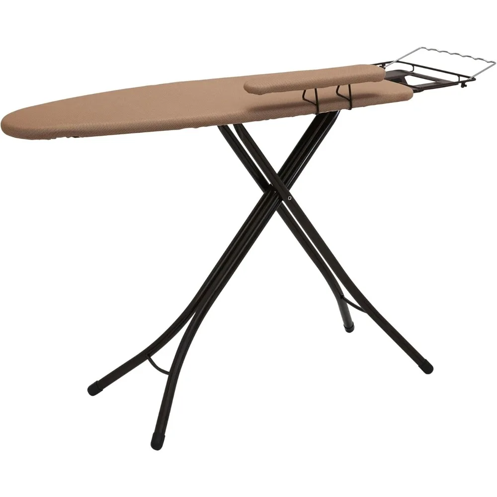 

Household Essentials Mega Ironing Board, 4-Leg, Bronze Frame Brown 49 Inches Long X 18 Inches Wide X 38 Inches High