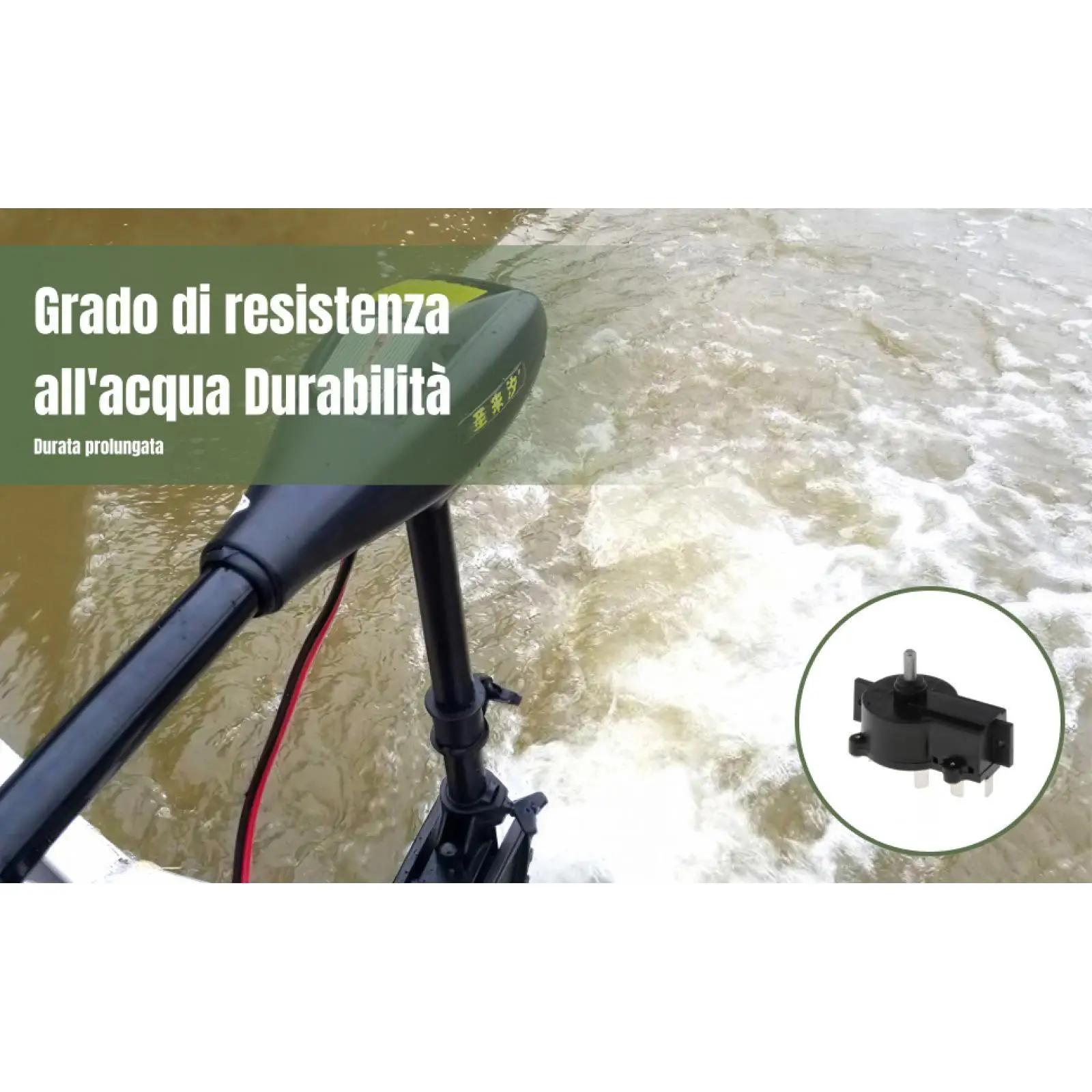 

Canoe Motor Speed Controller Waterproof Outboard Electric Trolling Motor Adjuster for Inflatable Kayak Boat