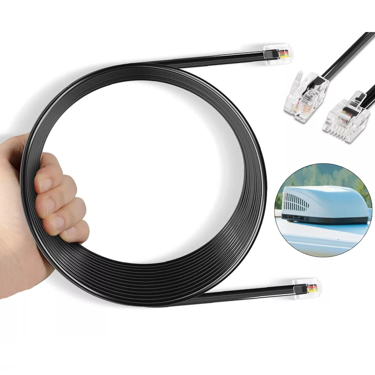 TML 3106614.013 Air Conditioner Communication Cable Universal Fits for Dometic RV Heat Pumps and AC Control Boards – 18’