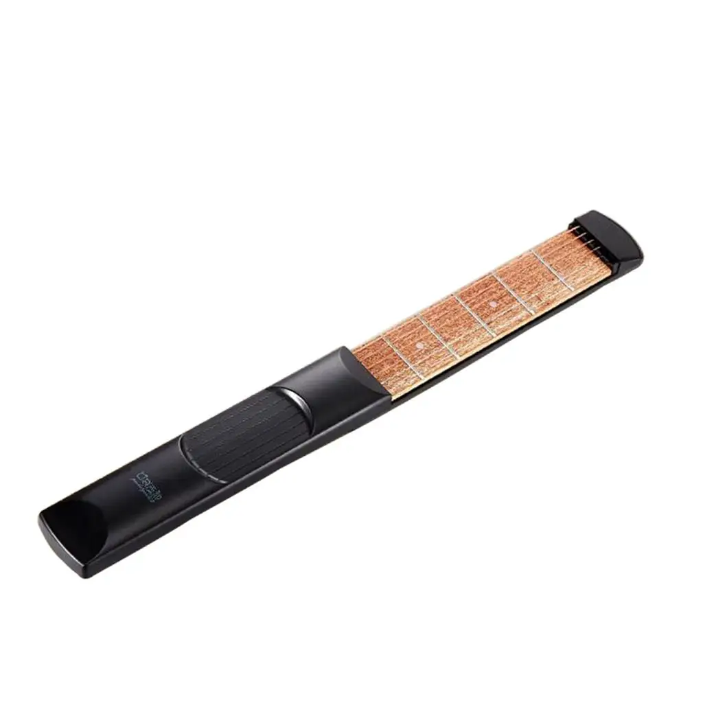 

Plastic Wooden 6 Fret Pocket Guitar Gadget Mini Practice Tool Model 25x5cm