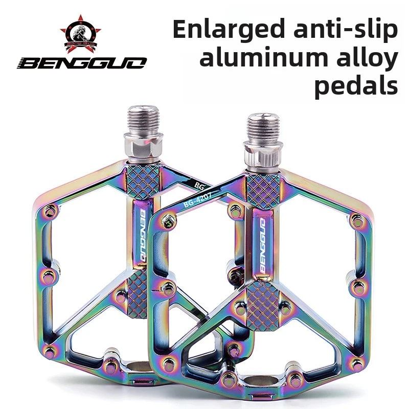 

Quick-Release Aluminum Bicycle Pedals - Non-Slip Design with DU Bearings for MTB/Road Bikes