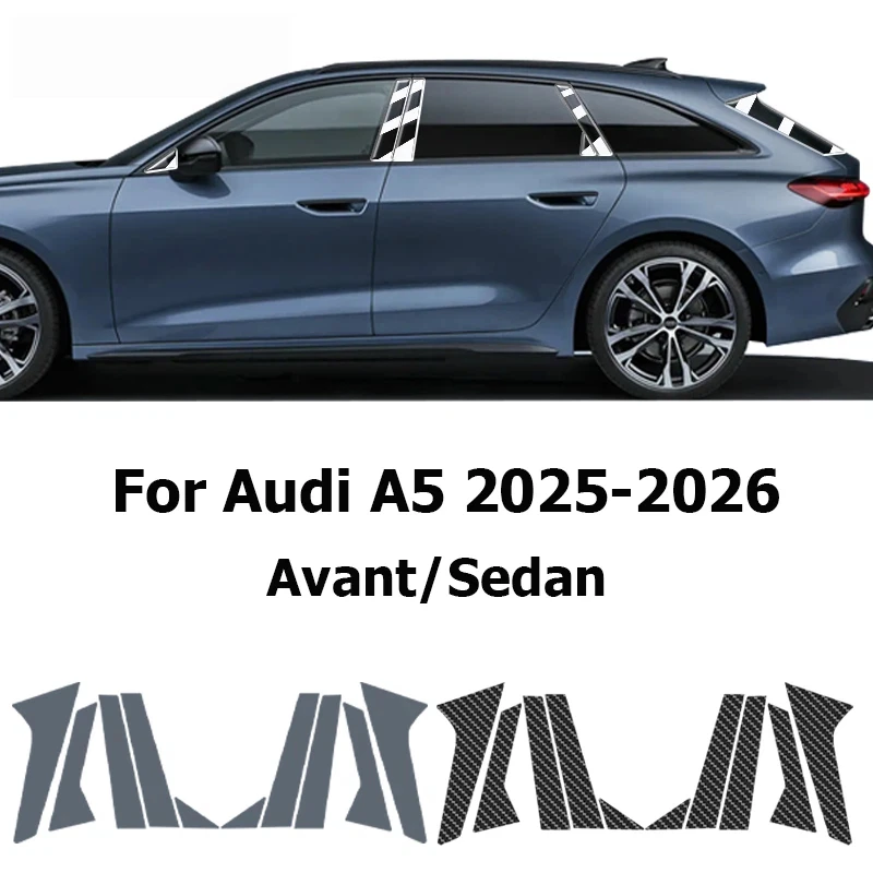 

For Audi A5 2025-2026 Car Door Trim B C Pillar Protective Film TPU Anti-Scratch Anti-Fingerprint Vinyl Sticker PPF Accessories