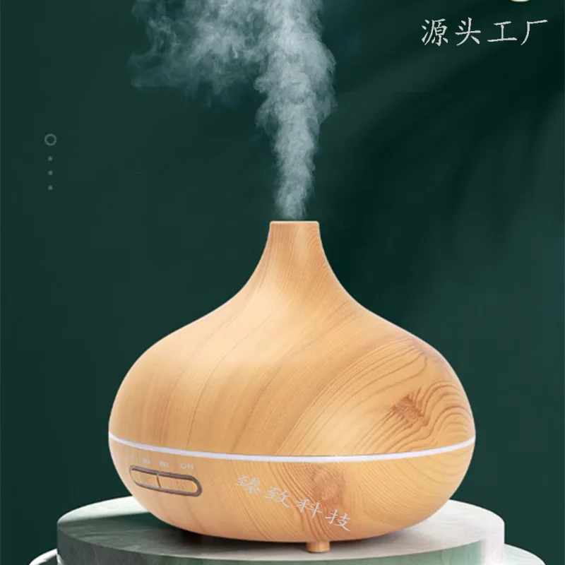 Smart Wood Grain Aroma Diffuser Heavy Fog Aromatherapy Humidifier Bedroom Air Purifier