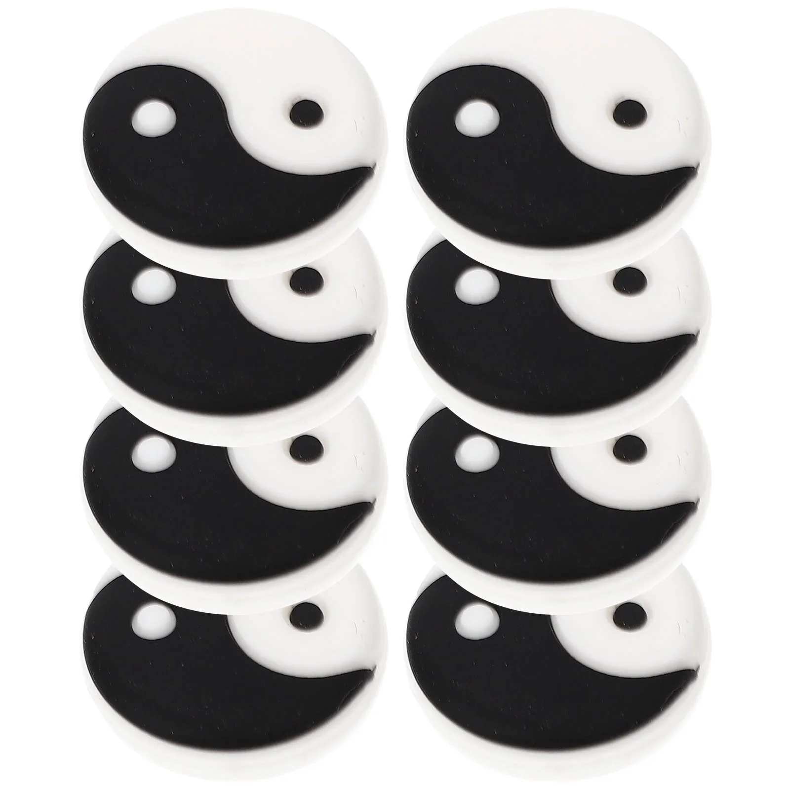 

8 Pcs White Silicone Tennis Racket Shock Absorber Vibration Dampeners Racquet Supplies Tennis Accessories Small Dampeners Tennis