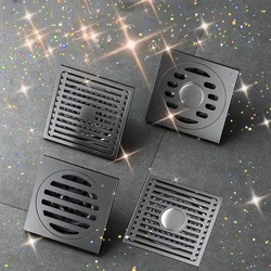 1pc Square Shower Floor Drain,Shower Drain Cover Easy To Install And Clean,Stainless Steel Filter Mesh,Bathroom Accessories