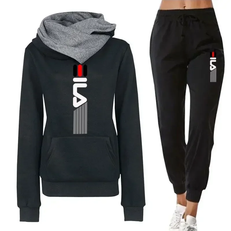 Trainingsanzug Frauen Winter 2024 Weibliche Pullover Hoodies + Hosen Jogging Frau Zwei Stücke Set Sport Anzug für Frauen Kleidung Outfits