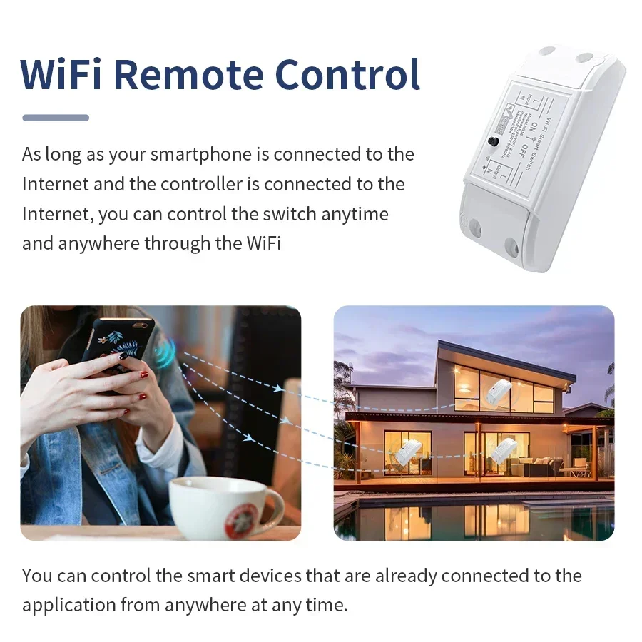 WiFi Cozylife مفتاح ذكي 10A/16A/20A قواطع وحدة لاسلكية عن بعد التبديل أليكسا جوجل المنزل بواسطة Tuya APP التحكم الصوتي عن بعد