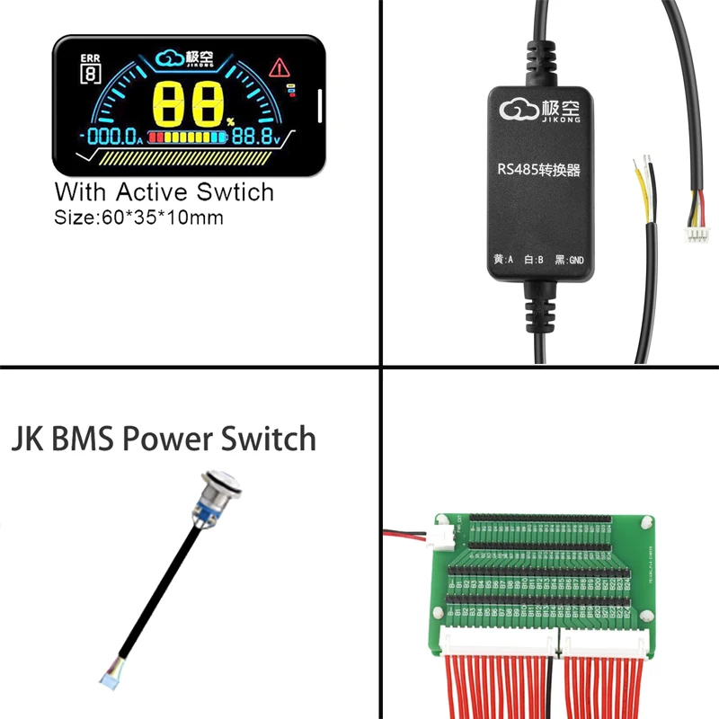 JIKONG BMS Accessory 4.3 inch LCD Display 2 inch LCD RS485 CAN Module Converter Switch Adapter Board Smart JIKONGBMS Accessories