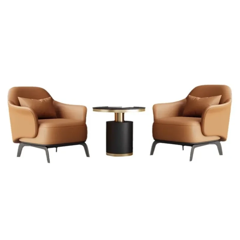 Table and Chair Club Leisure Chair Tiger Chair Sales Office Reception Sofa Combination