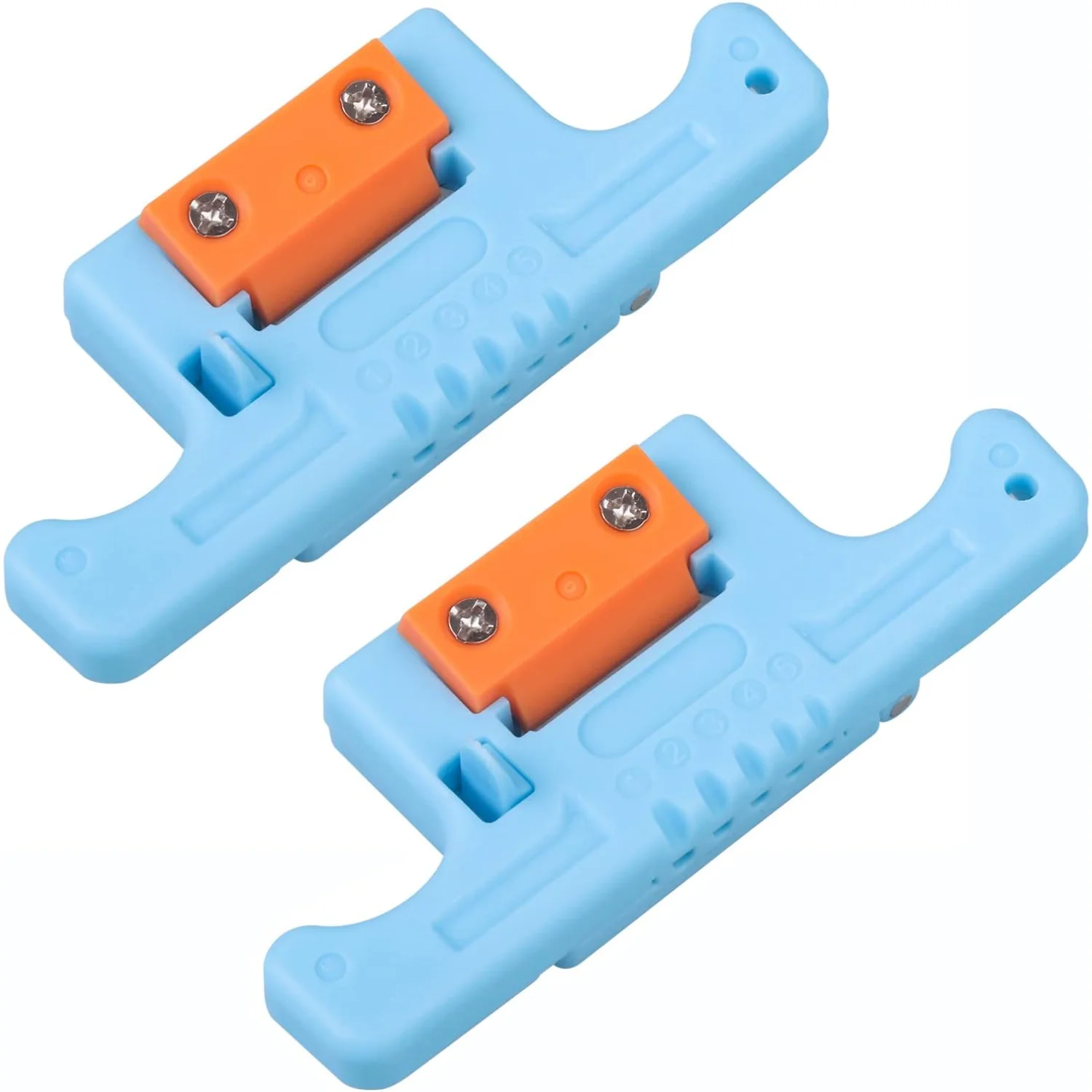 2 Pack FTTH Fiber Optic Stripper, 1.9- Access Tool Loose Buffer Tube Stripper-Blue