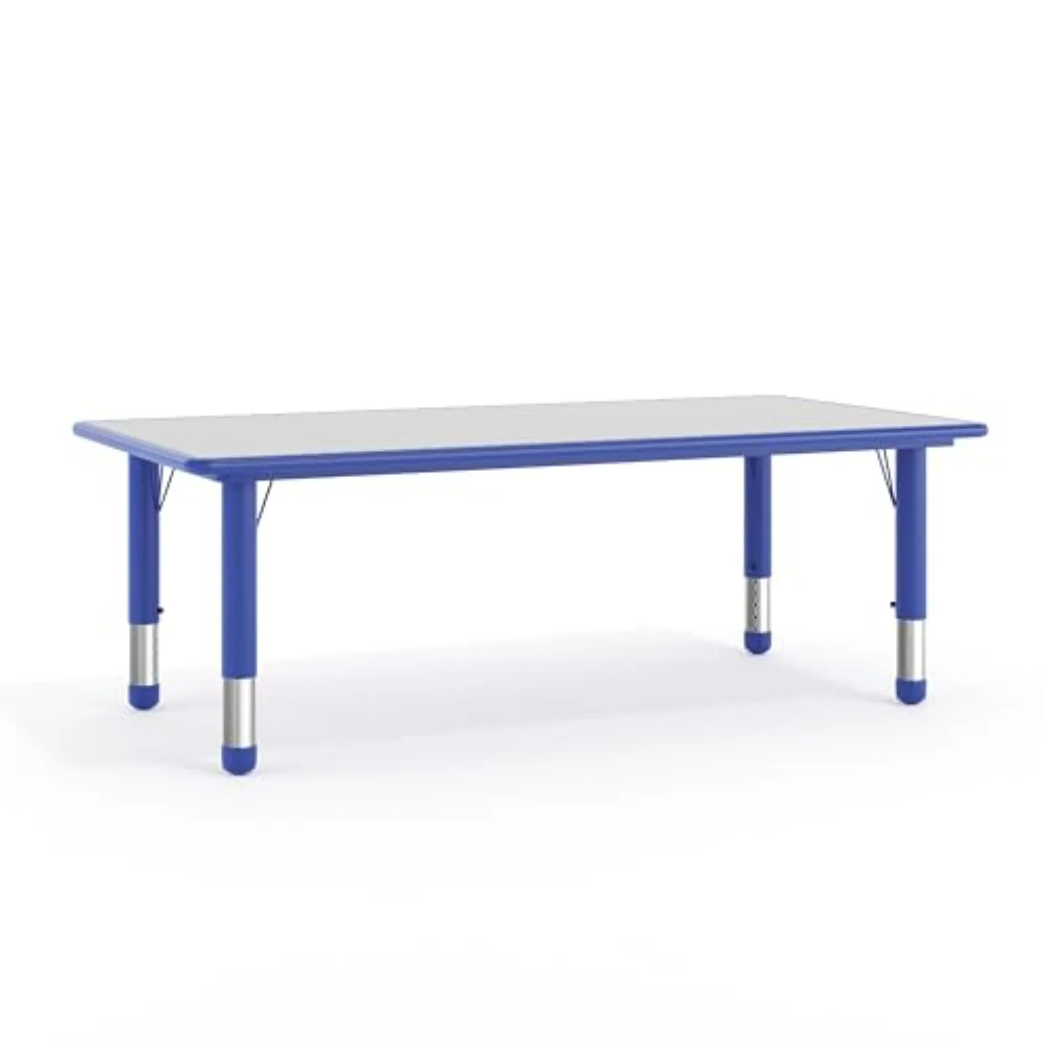 Kids 47.25x23.6 in Plastic Activity Table, Blue/Gray