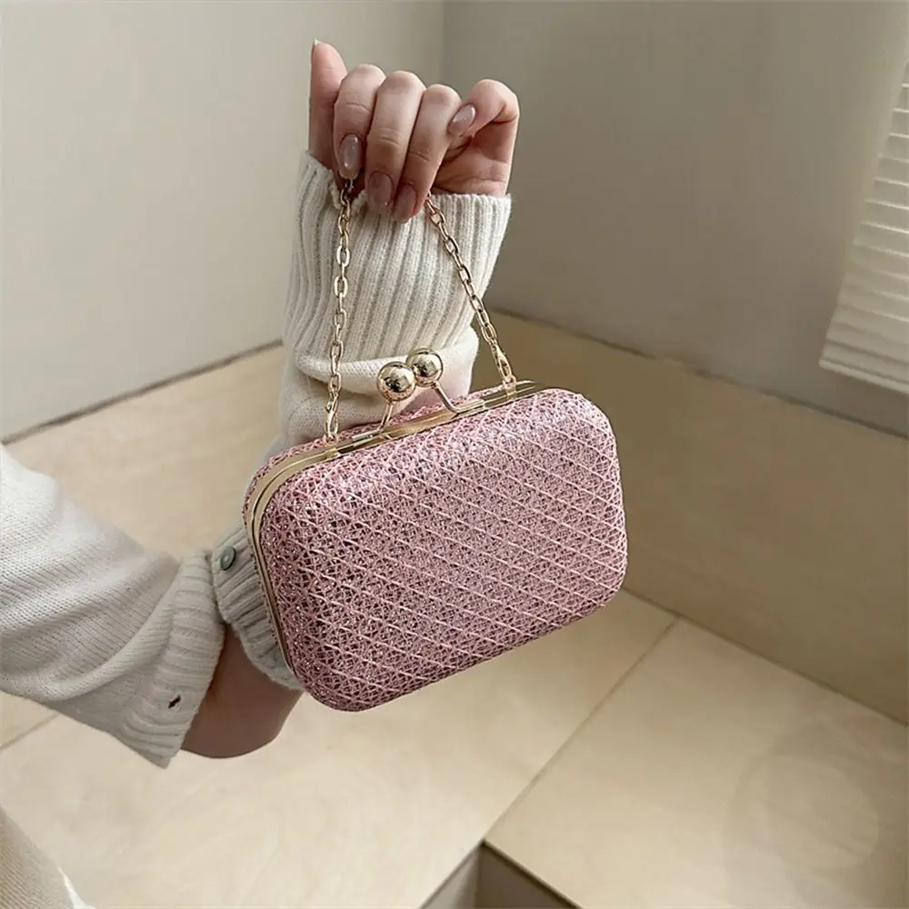 

New Clutch Bag Evening Bag Glitter Chain Strap Chain Purse Crossbody Bag