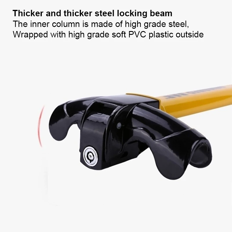 Car Steering Wheel Lock Heavy Duty Anti-theft Car/Van Security Rotary Steering Wheel Lock T-Shaped Lock Auto Accessories