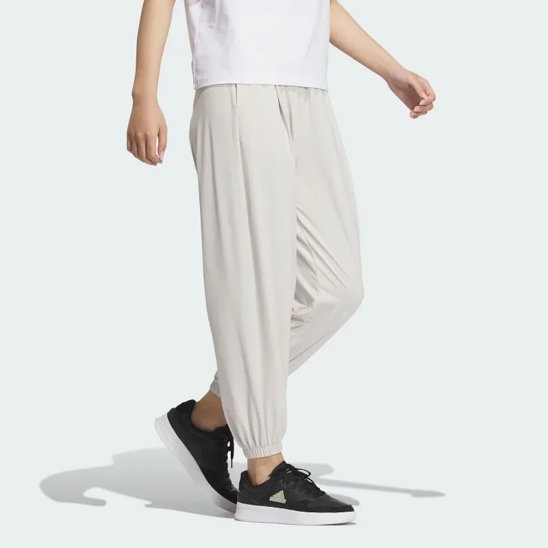 Adidas Stretch Jersey High Rise Waist Flared Leg Slant Pockets Lounge TrousersJJ2270