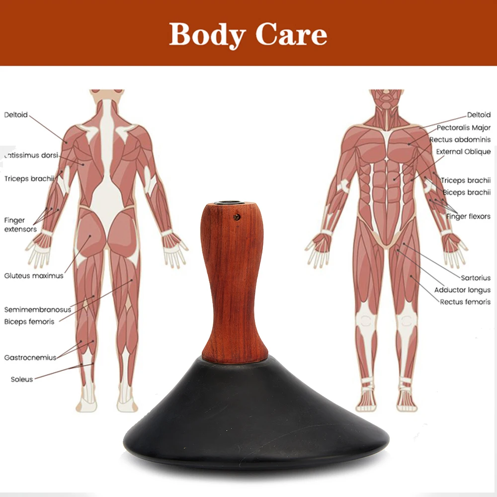 Natural Stone Massager Fat Burner Heating Gua Sha Back Massager Anti Cellulite Lymphatic Drainage Gouache Scraper Health Care