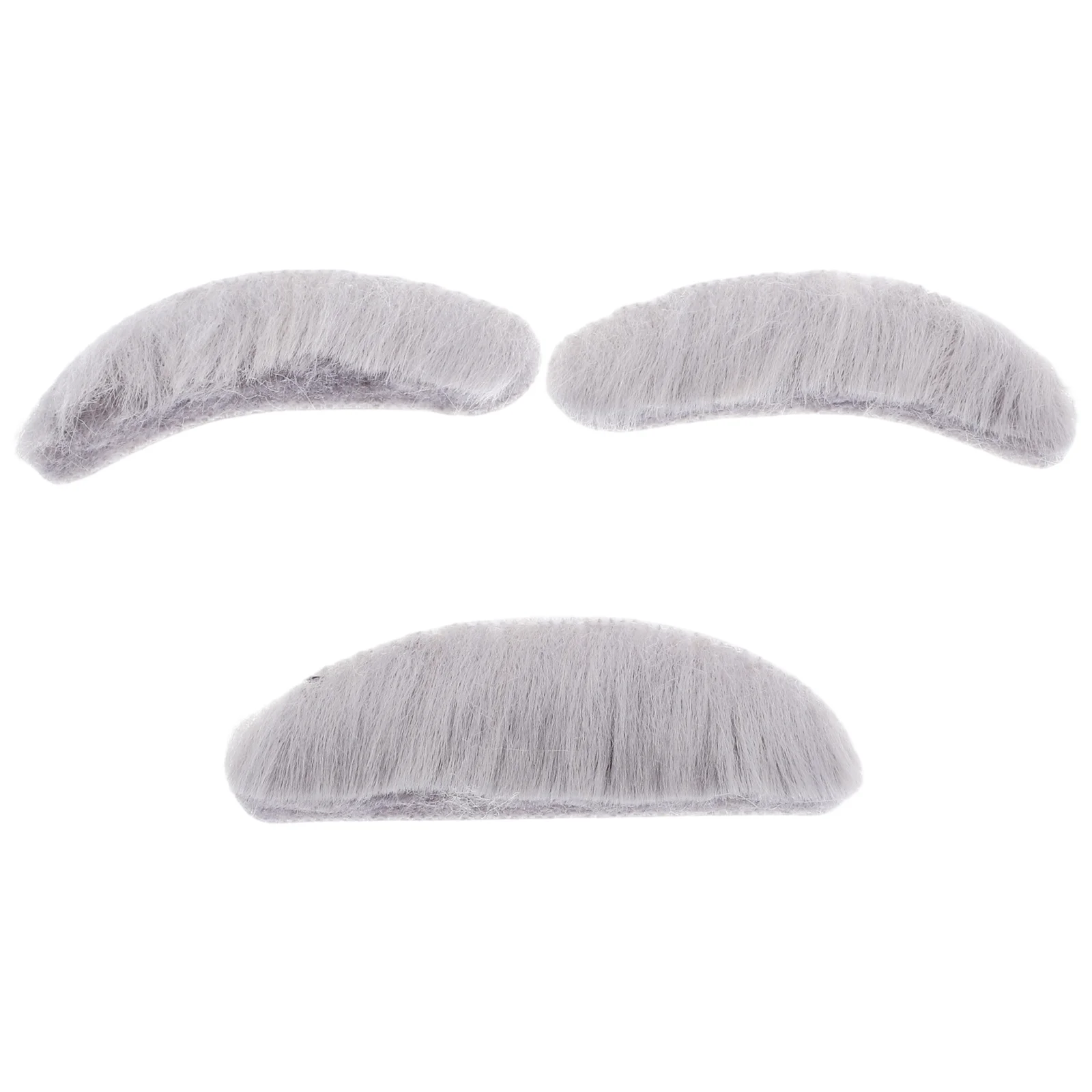 Fake Beard Props Grey Mustache Costume Accessory Halloween Party Supplies Carnival Cosplay Dense Beards Soft Safe Skin Friendly