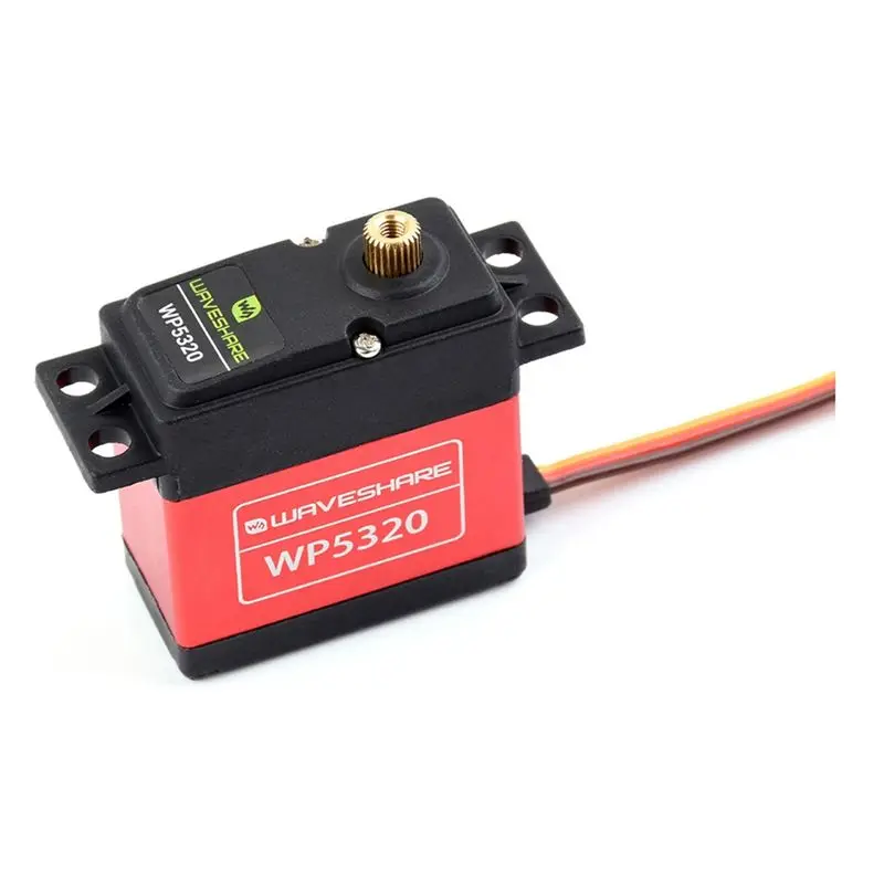 Waveshare High Torque Waterproof Digital Motor Servo 20KG 180 Degree Continuous Rotation Metal Shell For RC Cars Robot DIY -A