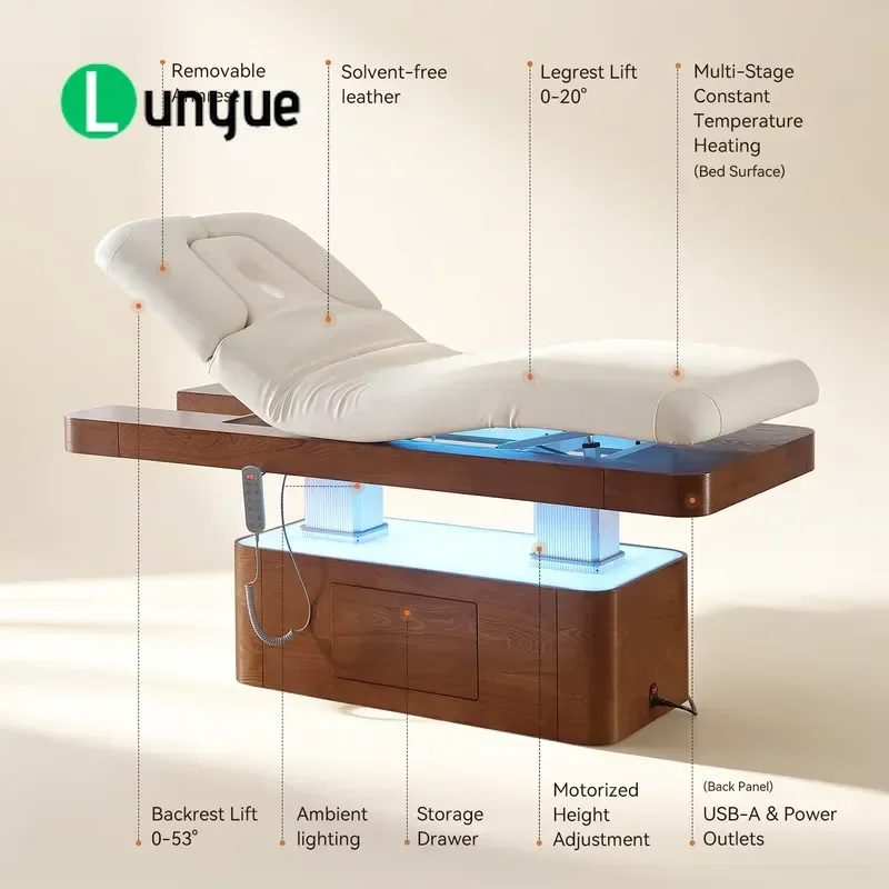 Latest Design Electric Beauty Bed Multi Functional Adjustment For Beauty Salons Spas Clinics
