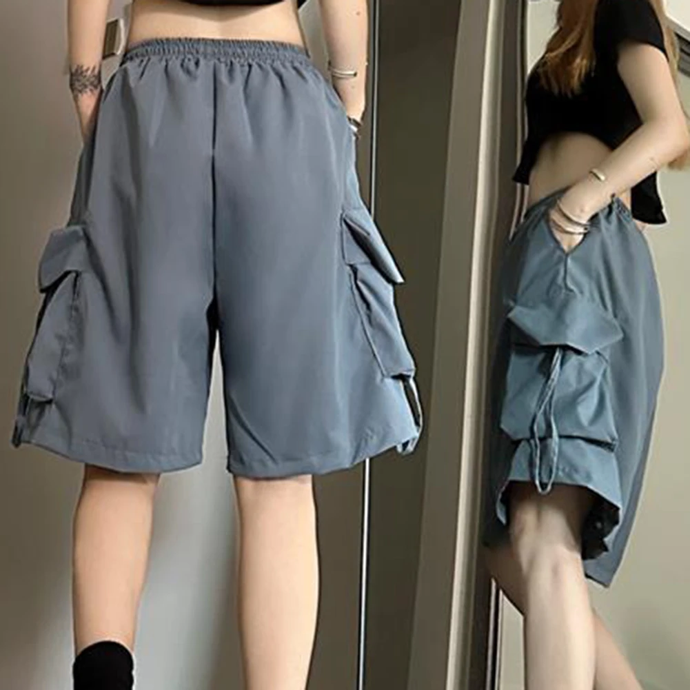 카고 포켓 캐주얼 작업복 캐주얼 의상 캐주얼 행사용 약간 신축성 있는 소재 패션 streetwear 카고 바지 여성