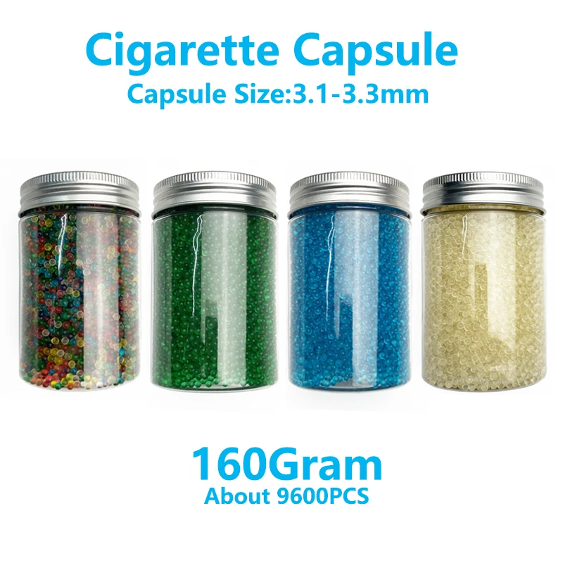 Cigarette Capsule Filter Pops Bead Burst pusher mint balls For Tobacco Holder Smoking Accessories black Ice fruit flavor