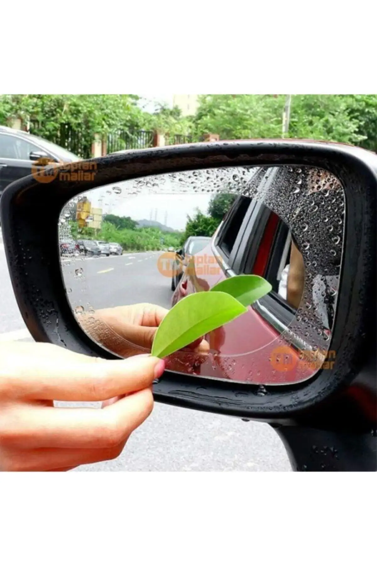 Película deslizante para espejo retrovisor lateral de coche, protector antiniebla para lluvia, 2 piezas