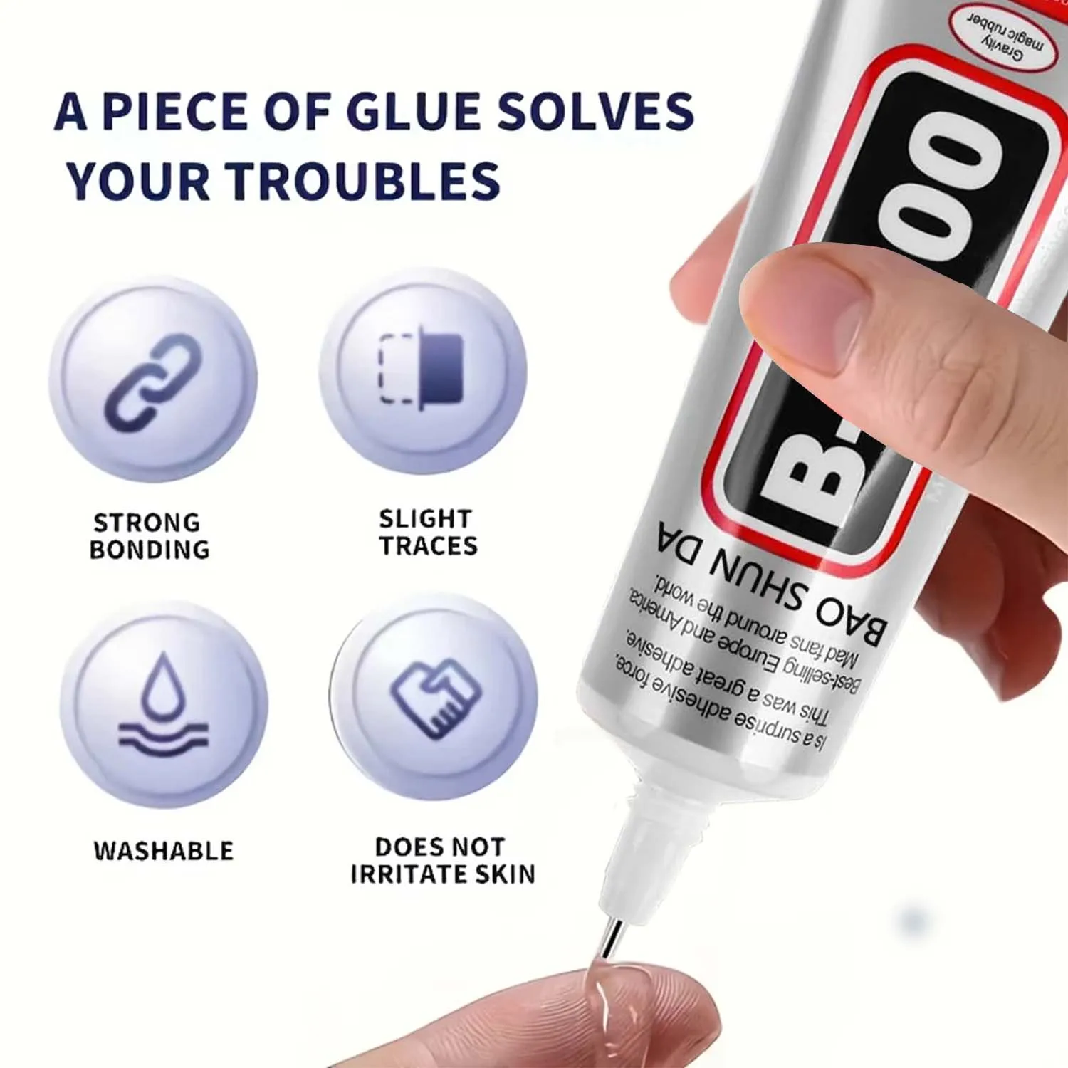 JXVX 50ml B7000 Klebstoff für Mobiltelefone, Touchscreens, Superkleber B-7000, Klebstoff für Telefon-Glasreparatur, Diamanten und Schmuckwerkzeuge – Detail 8