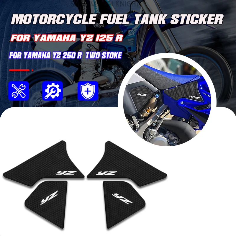 

For Yamaha YZ125R YZ 125 R YZ 250 R TWO STOKE 2020 - Motorcycles Non-slip Side Fuel Tank Stickers Waterproof Pad Rubber Sticker