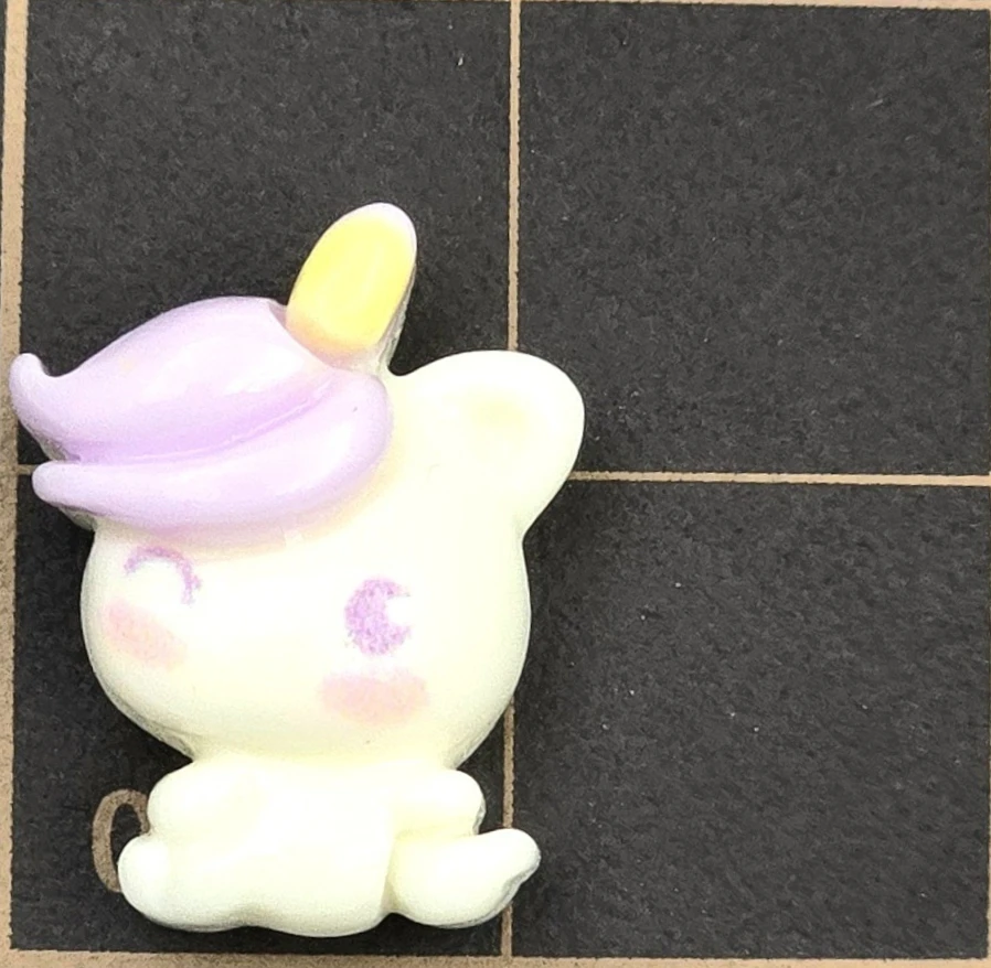 Miniso Mini Pony Mobile Case Cream Glue Cartoon Resin Patch Accessories Diy Jewelry Material Haircard Hair clip