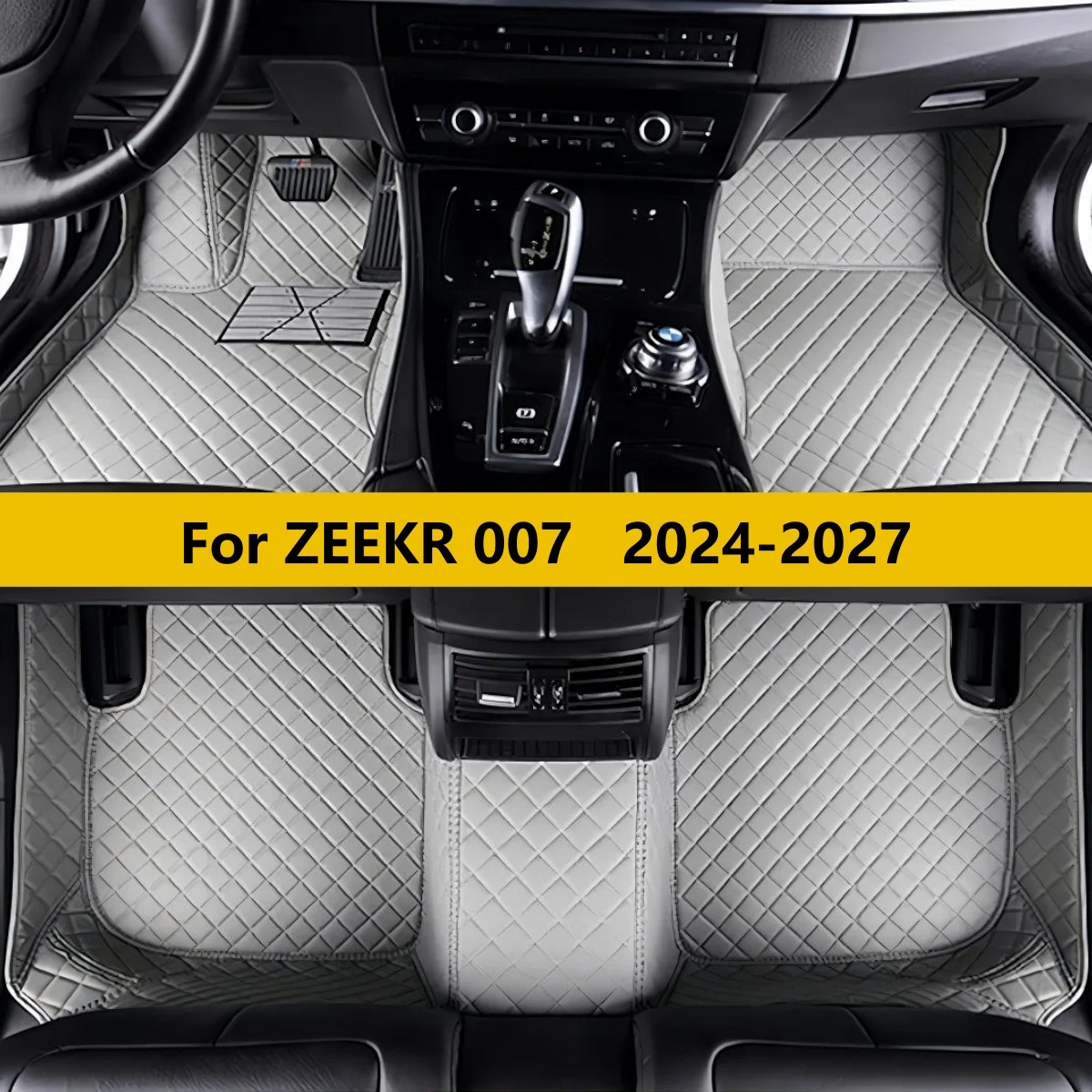 

Custom Car Floor Mats For ZEEKR 007 2024 2025 2026 2027 Leather Mat Durable Pad Auto Rugs Carpets Interior Parts Car Accesso