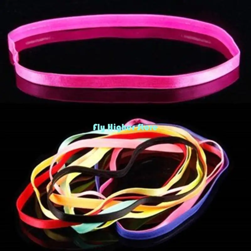 

Elastic Silicone Grip Exercise Hair Sweatbands for Tennis Basketball Soccer Yoga