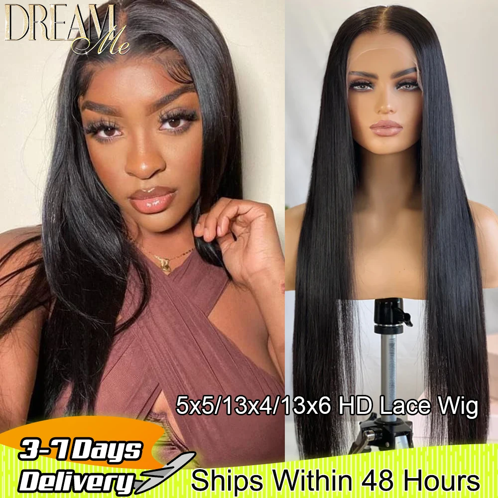 

SKINLIKE 13x4 Lace Frontal Wigs Human Hair 250% Density 5X5 HD Lace Closure Wig Straight Hair Pre Plucked Natural Hairline