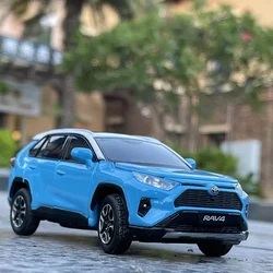 1:32 2020 TOYOTA RAV4 SUV High Simulation Diecast Metal Alloy Model car Sound Light Pull Back Collection Kids Toy Gifts F404