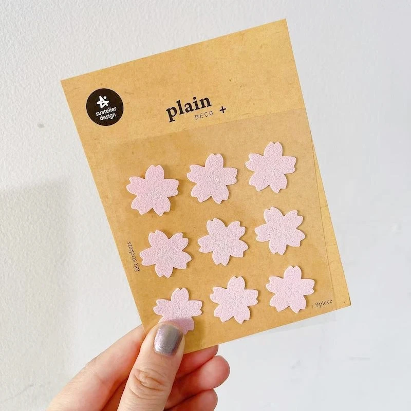 Korea Origin Suatelier Sakura Aufkleber Papier PVC Scrapbooking Material Niedliche rosa Blume Junk Journal Deco Bastelzubehör – Detail 10