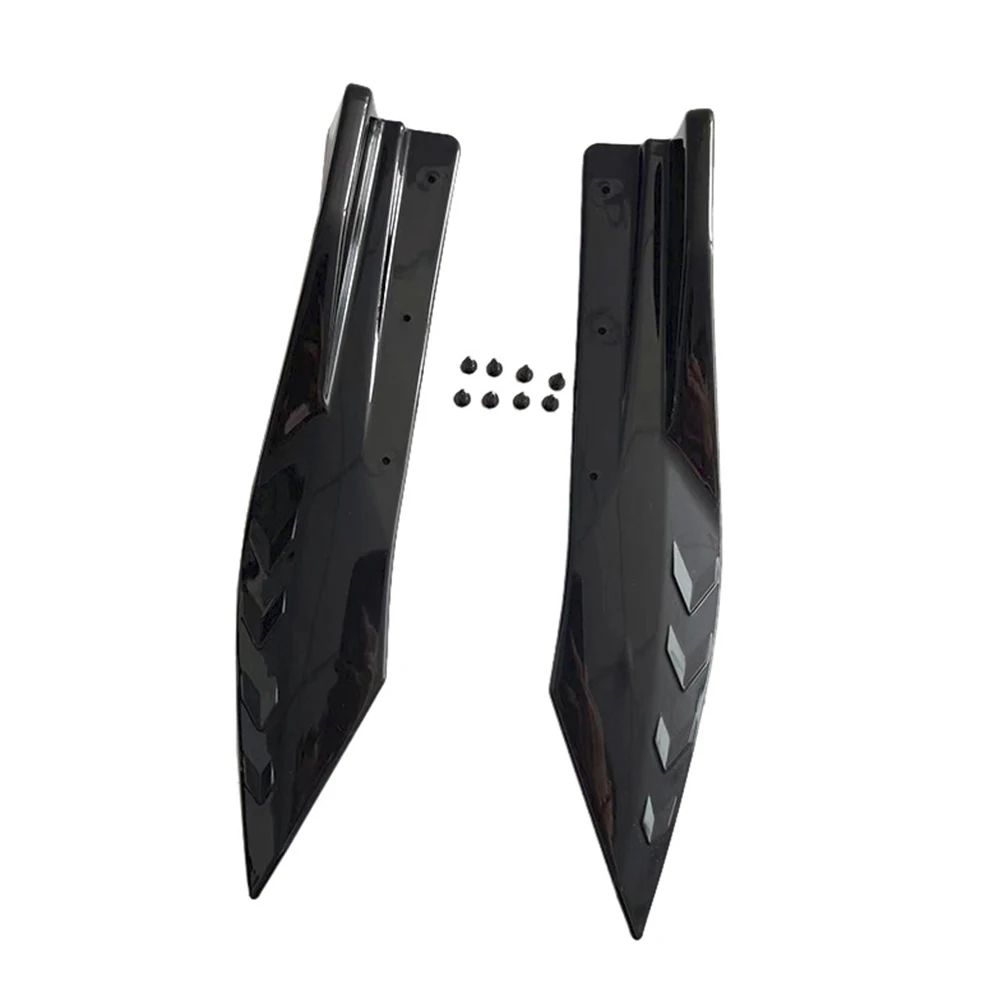 

2Pcs/Set Glossy Black Rear Bumper Protection Angle,Rear Bumper Lip Duckbill Spoiler Angle Splitter,For Dodge Charger 2016-2023