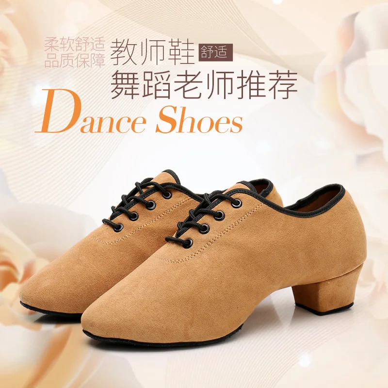 1pair/lot woman faux suede latin dance shoes lady fashion soft solid latin dancing shoes