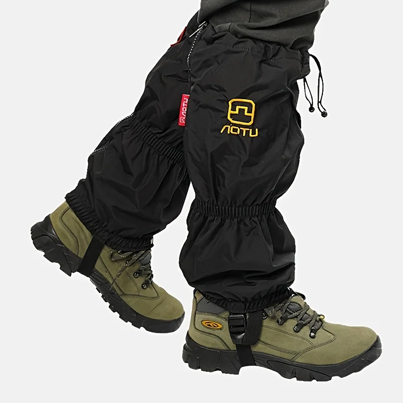1 Pair Waterproof Leg Gaiters Hiking Trekking Gaiters Breathable Legging Skiing Shoes Cover Legs Protection Guard For Camping