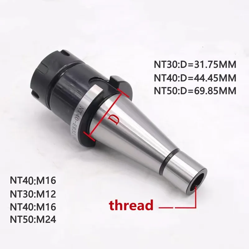 1pcs New NT40 NT30 ER16/ ER20/ ER25/ ER32/ ER40 Collet Chuck Holder,CNC Tool Holder Clamp.