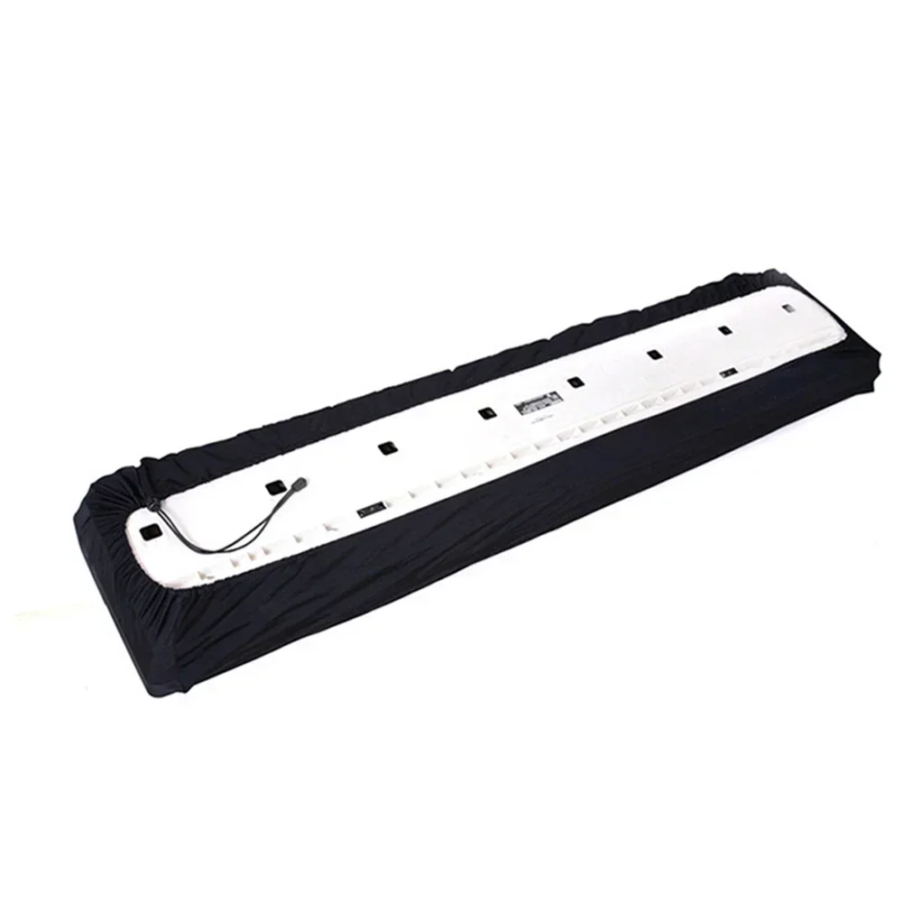 Spandex Keyboard Cover Adjustable for 61/73/76/88 Keys Dust and Scratch Protection Elastic Design with Drawstring Feature