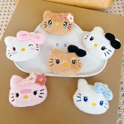 Hellokitty Sanrio Plush Brooch Anime Girl Cartoon Plush Doll Child Doll Portable Div Cute Accessories Gift Wholesale