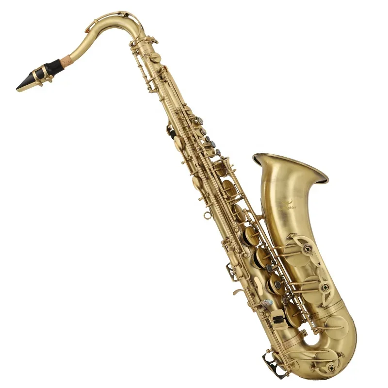 

Vintage Bronze Gold Lacquer Alto Instrument S-60 professional Sax Professional Bb Tenor Saxophone with Accessories