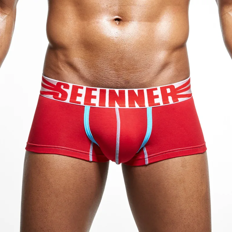 22 Styles Seeinner Underwears Boxer Shorts Men Fashion Sexy Gay Penis Pouch Men\'s Boxer Trunks Male Panties Calzoncillos Hombre