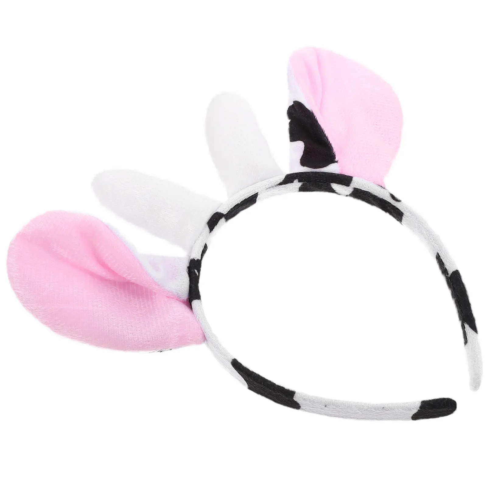 

Cow Ears Headband Cute Animal Design Adjustable Fit for Adult Kids Festival Party Cosplay Accessory Women Girls Fun Hair