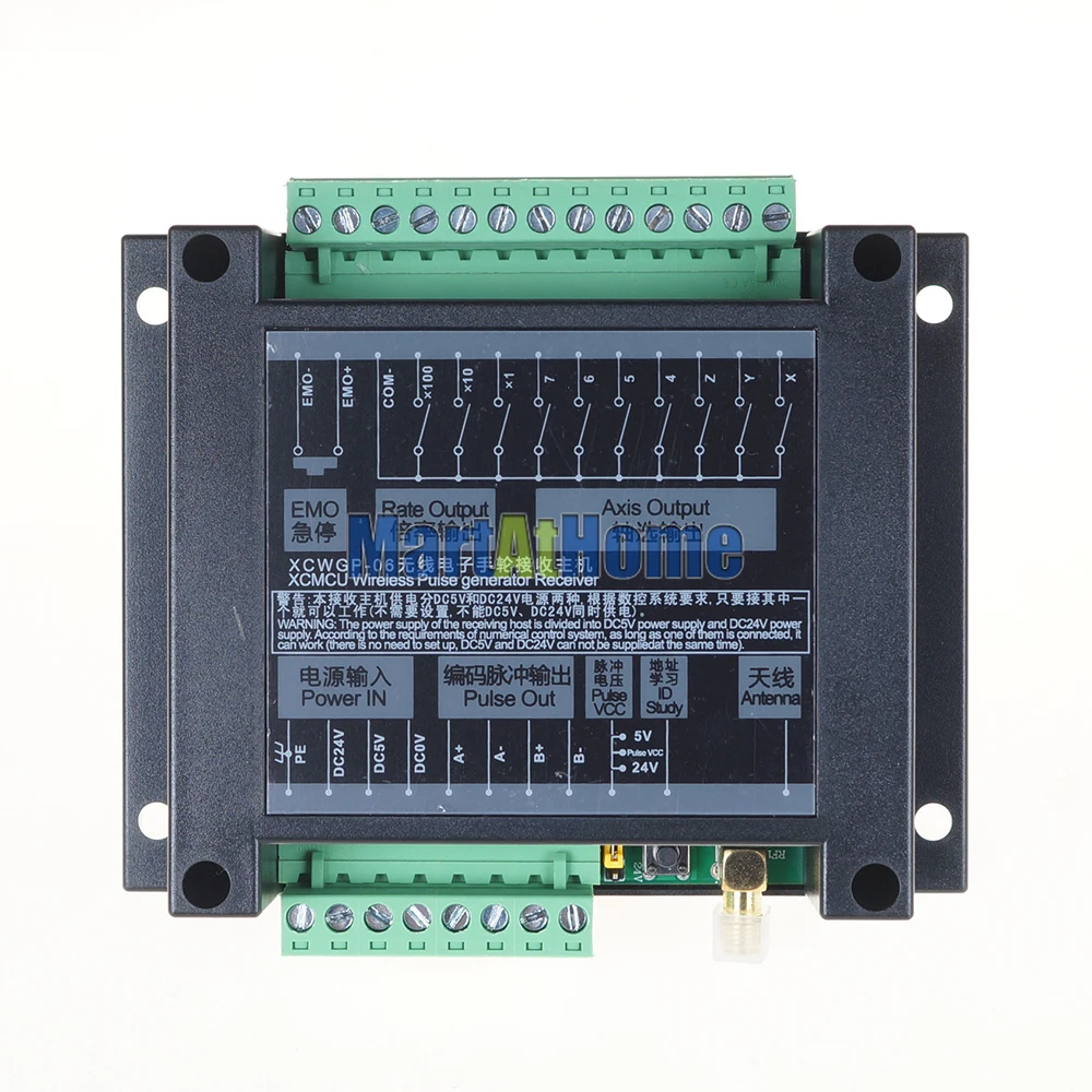 Imagem -05 - Gerador de Pulso Manual com Botão E-stop Mpg sem Fio Torno de Gravação Cnc Eixos 100ppr Npn Pnp