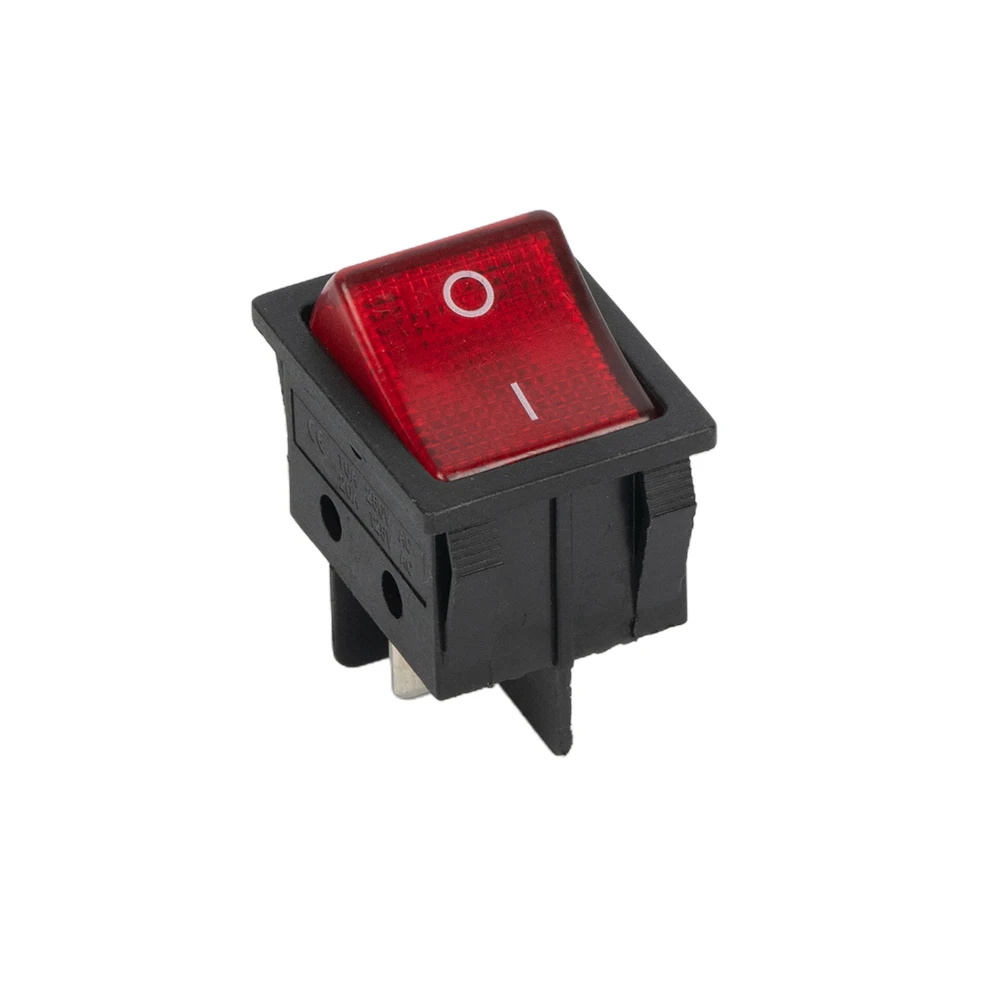 

Power Pump Rocker Switch 2 Position 4 Pins with Red Illumination Indicator Light for Easy Operations 16A 250VAC/20A 125VAC