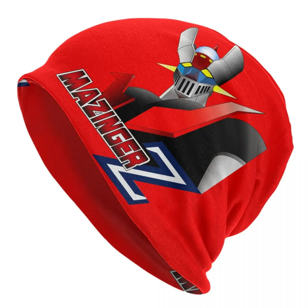 Mazinger Z Beanie Cap Unisex Winter Warm Bonnet Homme Knit Hats Cool Outdoor Ski UFO Robot Anime Manga Skullies Beanies Caps