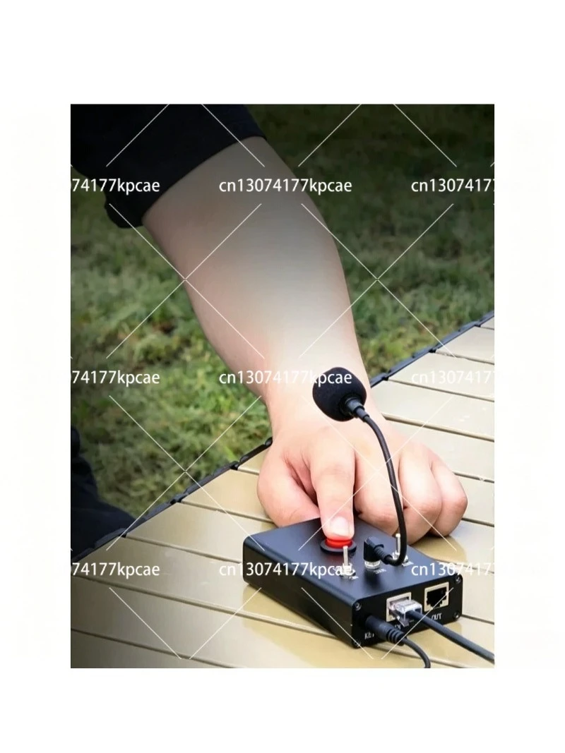 Multi Function Shortwave Radio CW Microphone PTT Support External Speaker Headphone