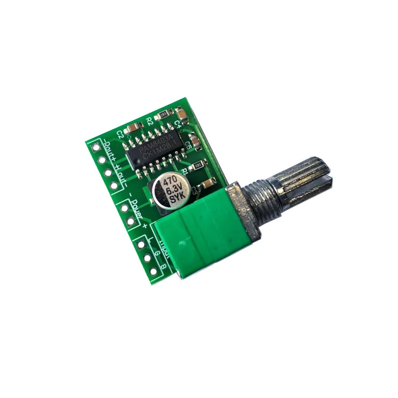PAM8403 mini 5V digital small power amplifier board, with switch potentiometer, USB power supply, good sound effect